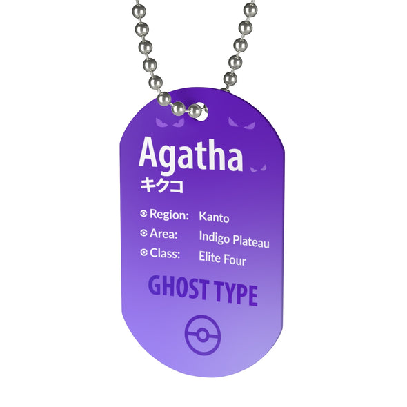 Agatha Elite Four Pokemon Necklace
